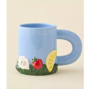 Urban Outfitters  UO Seafood Sculpted Ceramic Mug New in box stoneware kitschy